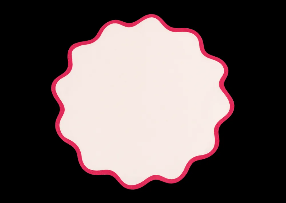 Matouk Place Settings & Linens|Scallop Edge Circle Placemat, Set of 4