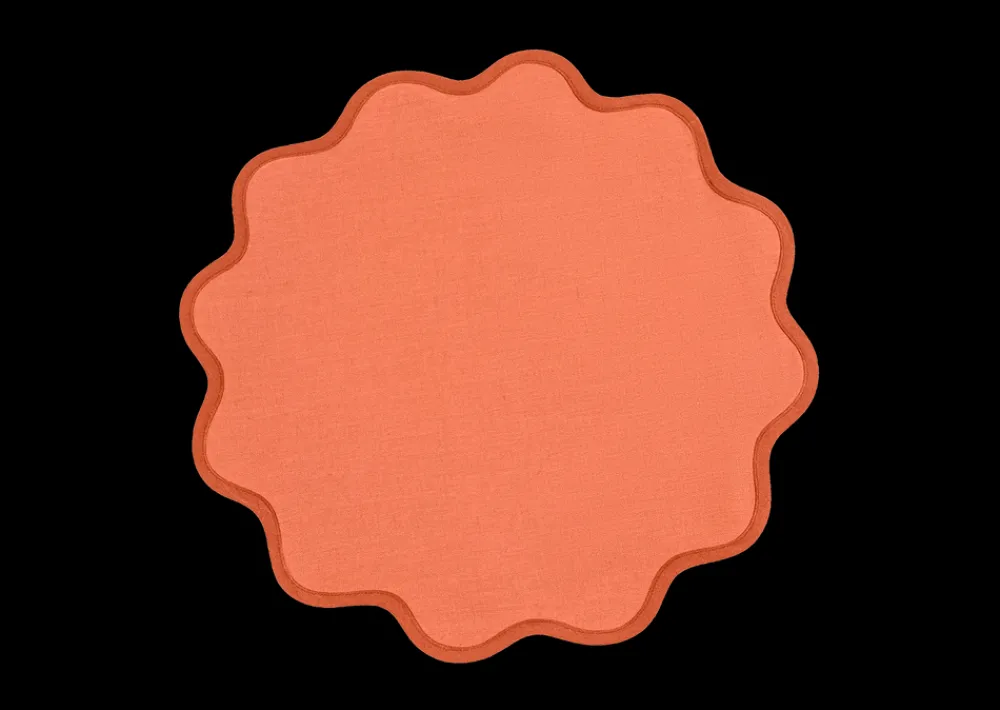 Matouk Place Settings & Linens|Scallop Edge Circle Placemat, Set of 4