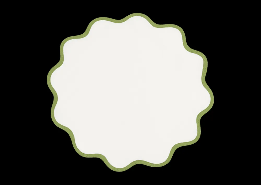 Matouk Place Settings & Linens|Scallop Edge Circle Placemat, Set of 4