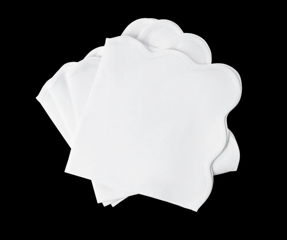 Matouk Place Settings & Linens|Scallop Edge Napkin, Set of 4