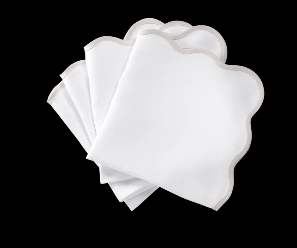 Matouk Place Settings & Linens|Scallop Edge Napkin, Set of 4