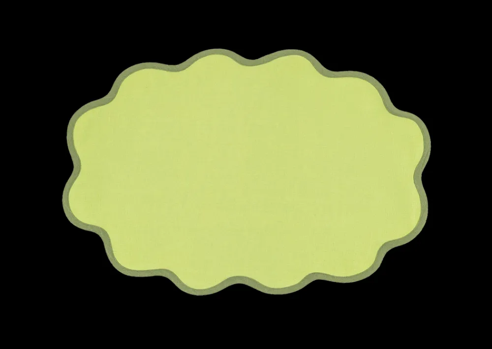 Matouk Place Settings & Linens|Scallop Edge Oval Placemat, Set of 4