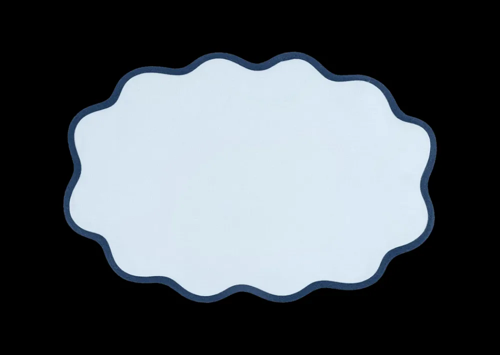 Matouk Place Settings & Linens|Scallop Edge Oval Placemat, Set of 4
