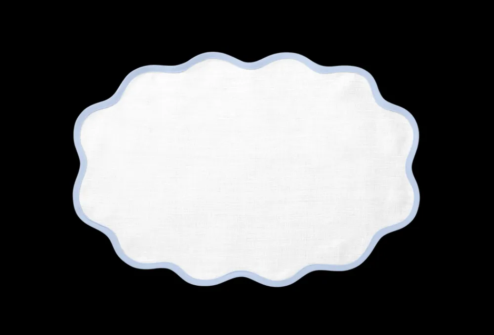 Matouk Place Settings & Linens|Scallop Edge Oval Placemat, Set of 4