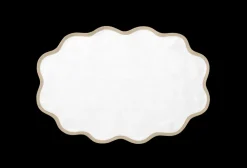 Matouk Place Settings & Linens|Scallop Edge Oval Placemat, Set of 4