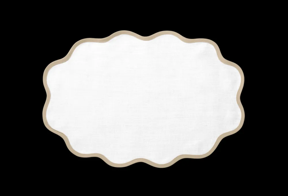 Matouk Place Settings & Linens|Scallop Edge Oval Placemat, Set of 4
