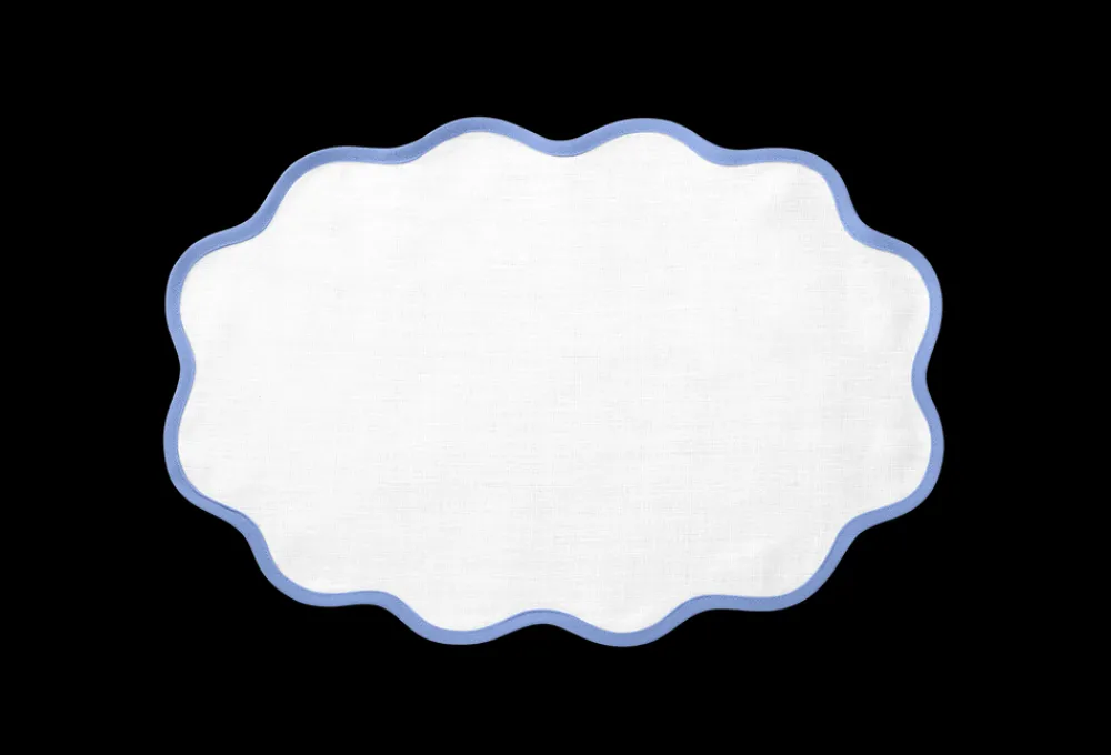 Matouk Place Settings & Linens|Scallop Edge Oval Placemat, Set of 4