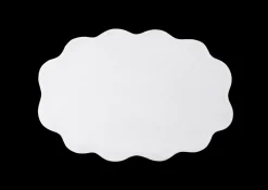 Matouk Place Settings & Linens|Scallop Edge Oval Placemat, Set of 4