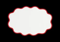 Matouk Place Settings & Linens|Scallop Edge Oval Placemat, Set of 4