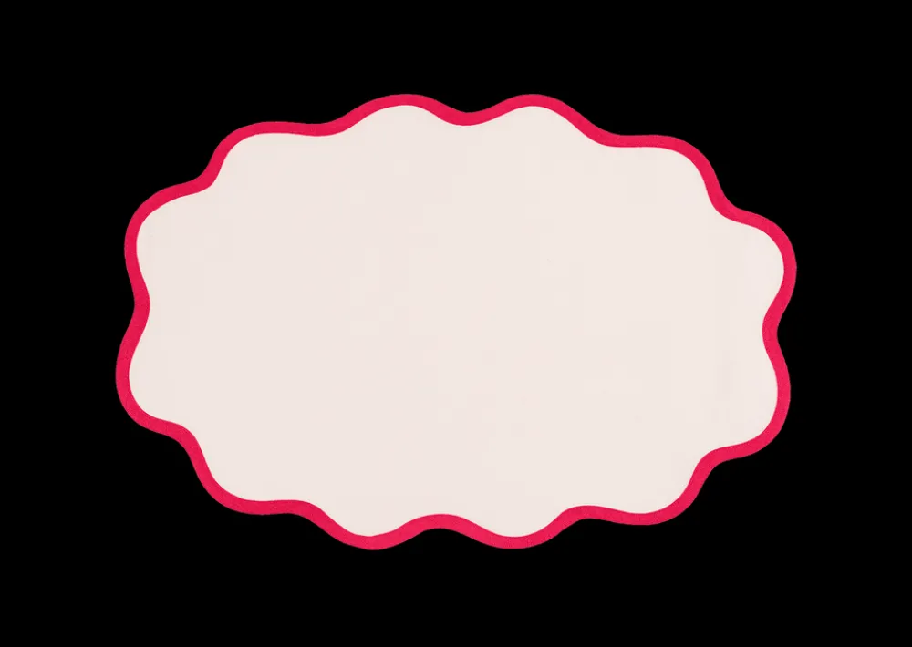 Matouk Place Settings & Linens|Scallop Edge Oval Placemat, Set of 4