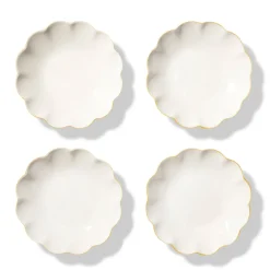 AERIN Dinnerware|Scalloped Appetizer Plates, Set of 4