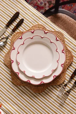 Rebecca Udall Wicker|Place Settings & Linens|Scalloped Rattan Placemat in Natural