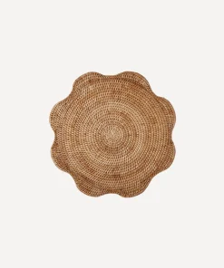 Rebecca Udall Wicker|Place Settings & Linens|Scalloped Rattan Placemat in Natural