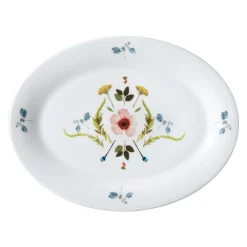 Twig NY Dinnerware|Scandinavian Floral 14" Oval Platter