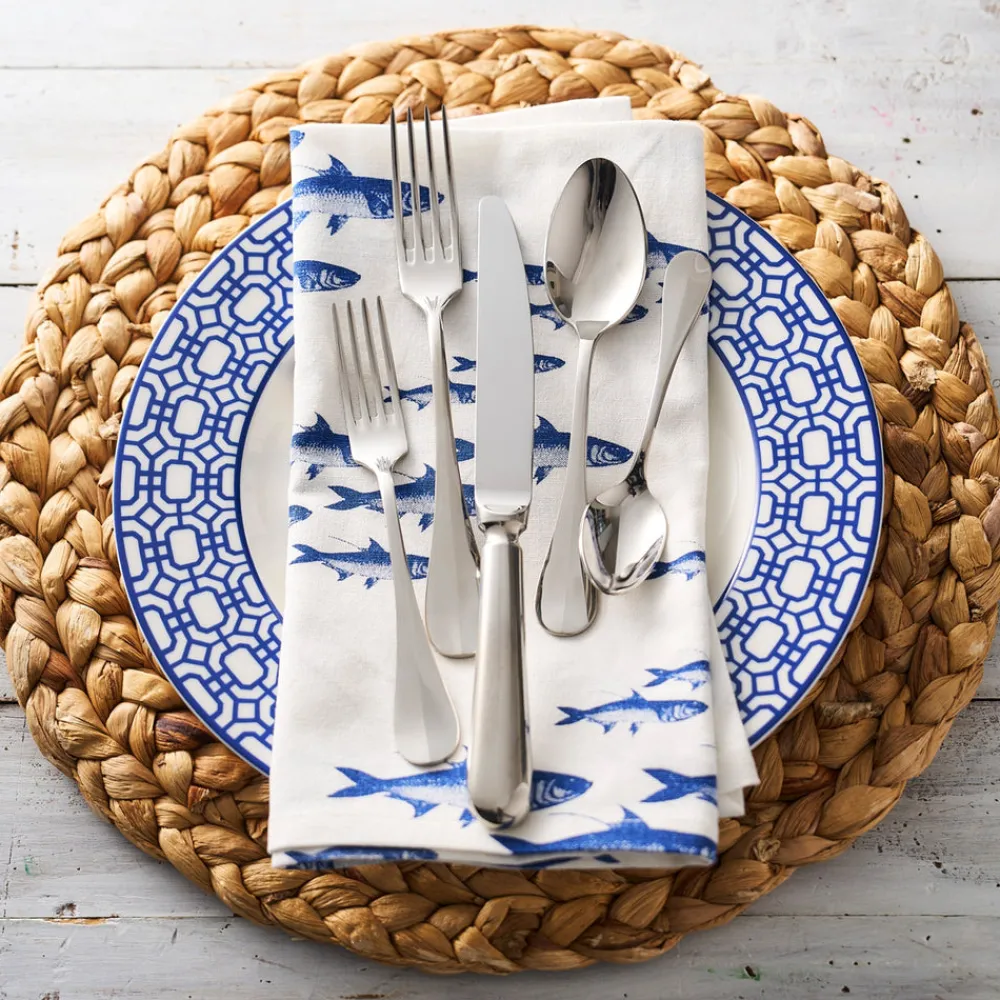 Caskata Place Settings & Linens|School of Fish Dinner Napkins, Set of 4