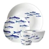 Caskata Dinnerware|School of Fish 4-Piece Place Setting