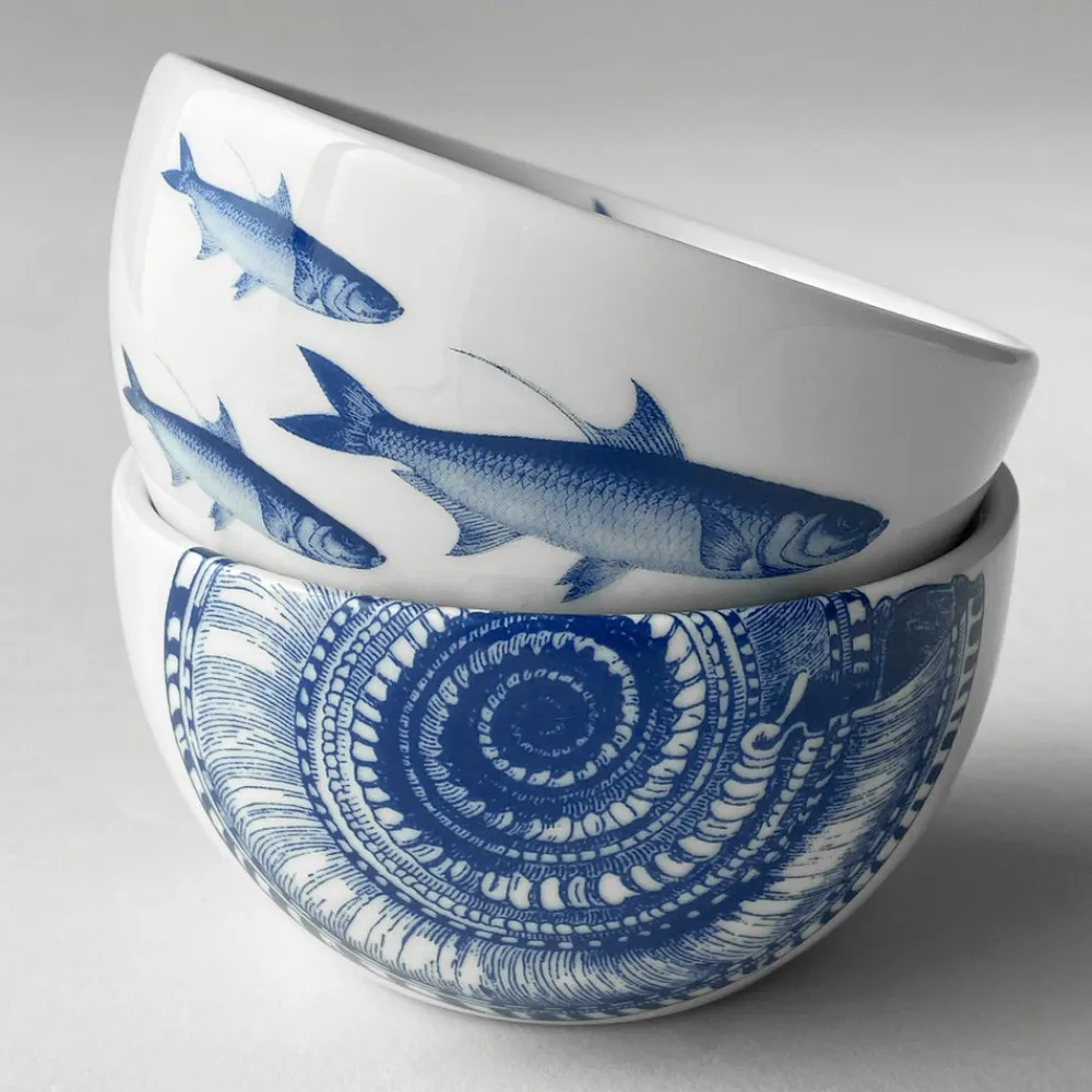 Caskata Dinnerware|School of Fish Snack Bowl