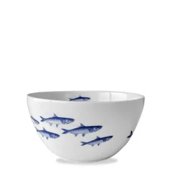 Caskata Dinnerware|School of Fish Tall Cereal Bowl