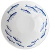 Caskata Dinnerware|School of Fish Wide Serving Bowl
