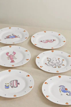 Josephine Dessine Dinnerware|Sea Creature Series, Set of 6