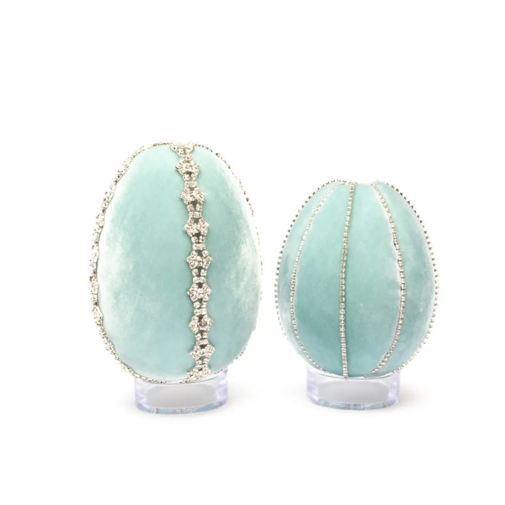 Hot Skwash Living|Décor|Seafoam Crystal Trimmed Egg
