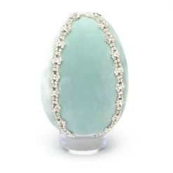 Hot Skwash Living|Décor|Seafoam Crystal Trimmed Egg