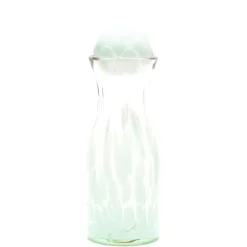 Paul Arnhold Glass Glassware|Seafoam Green Transparent Spotted Carafe
