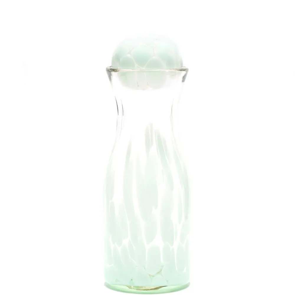 Paul Arnhold Glass Glassware|Seafoam Green Transparent Spotted Carafe