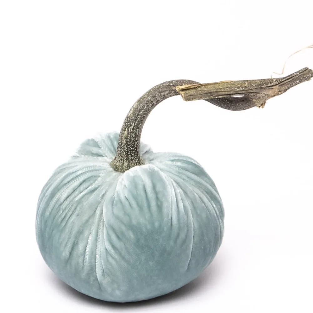 Hot Skwash Living|Décor|Seafoam Silk Velvet Pumpkin