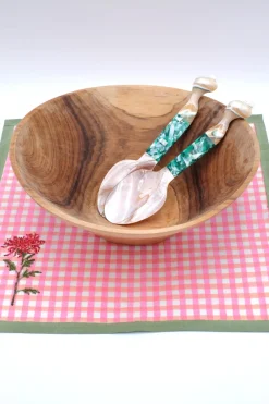 Inner Child Flatware|Seashell Serving Set in Green