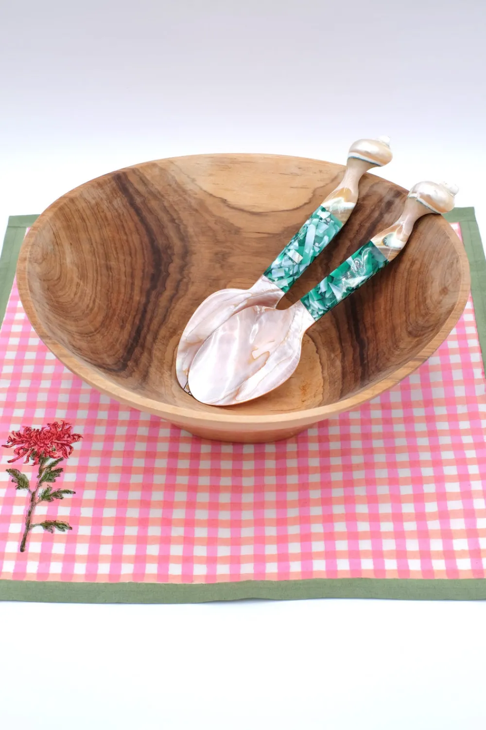 Inner Child Flatware|Seashell Serving Set in Green