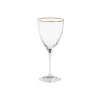 Costa Nova Glassware|Sensa Collection Wine Glasses 9 oz. with Golden Rim, Set of 6