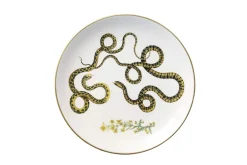 Laboratorio Paravicini Dinnerware|Serpentine Dinner Plate with Flowers