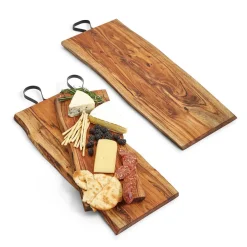 Two's Company Dinnerware|Serving Boards with Iron Handle