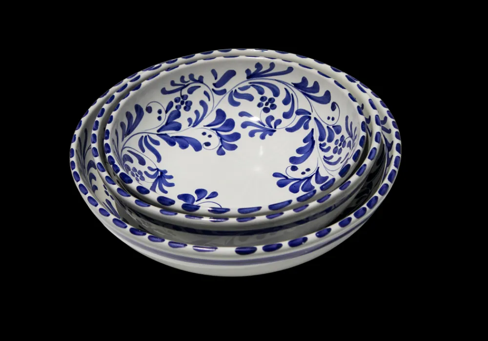 Piano Piano Dinnerware|Serving Bowl in Azul Classico