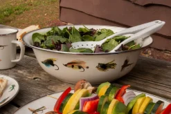 Golden Rabbit Dinnerware|Serving Bowl in Flying Fish