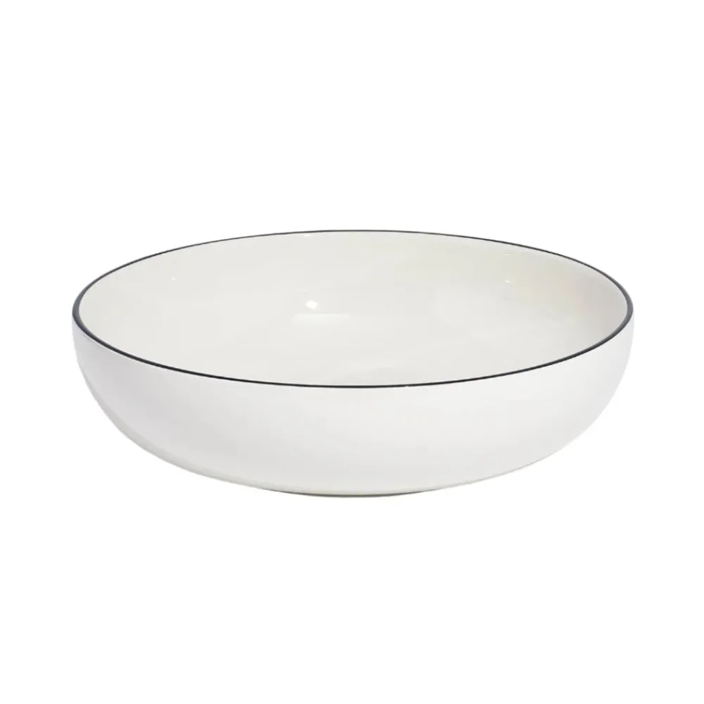 Made In Dinnerware|Serving Bowl in Navy Rim