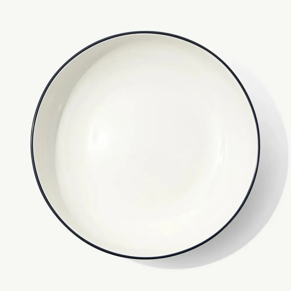 Made In Dinnerware|Serving Bowl in Navy Rim