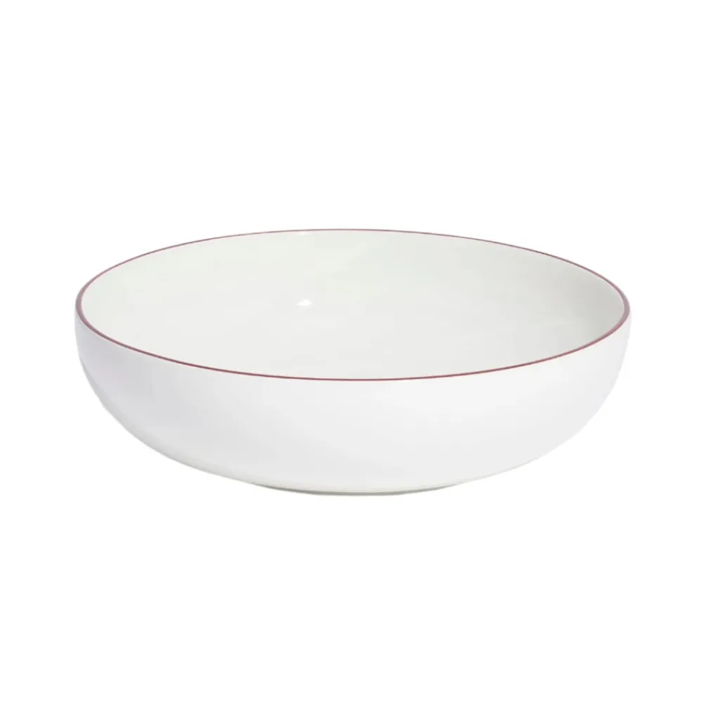 Made In Dinnerware|Serving Bowl in Red Rim