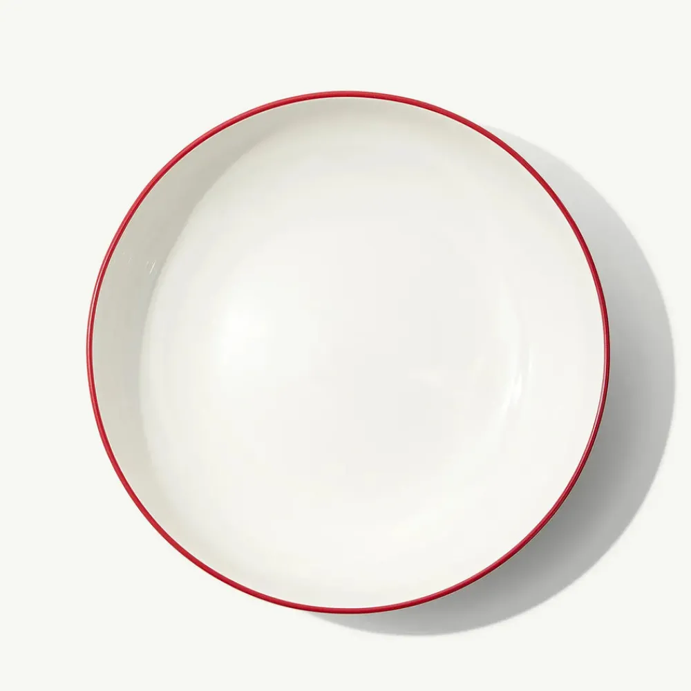 Made In Dinnerware|Serving Bowl in Red Rim
