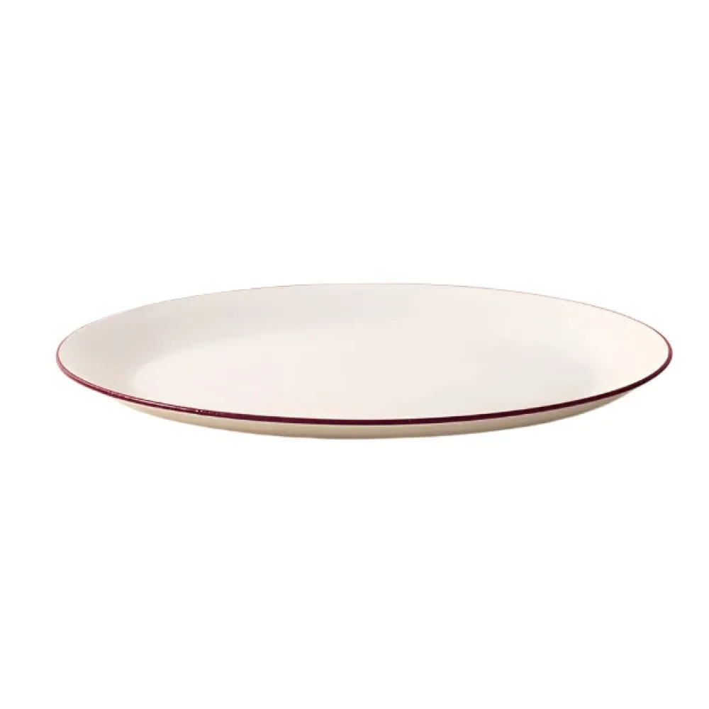 Made In Dinnerware|Serving Platter in Red Rim