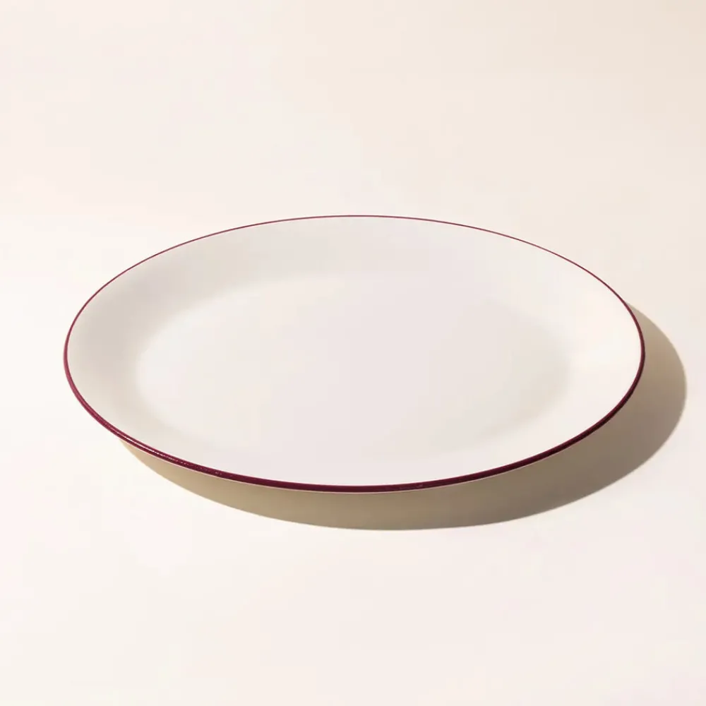 Made In Dinnerware|Serving Platter in Red Rim