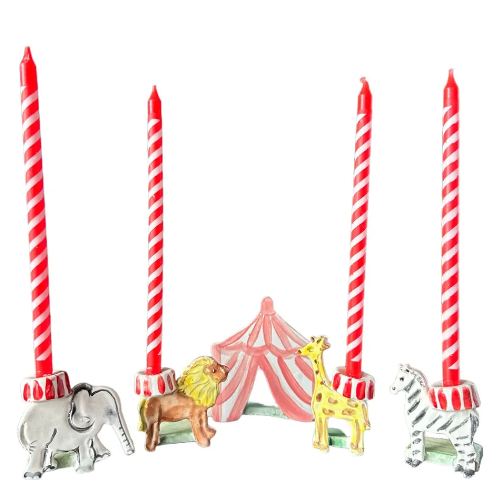 Tricia Lowenfield Dinnerware|Set of Animal Crackers Cake Toppers
