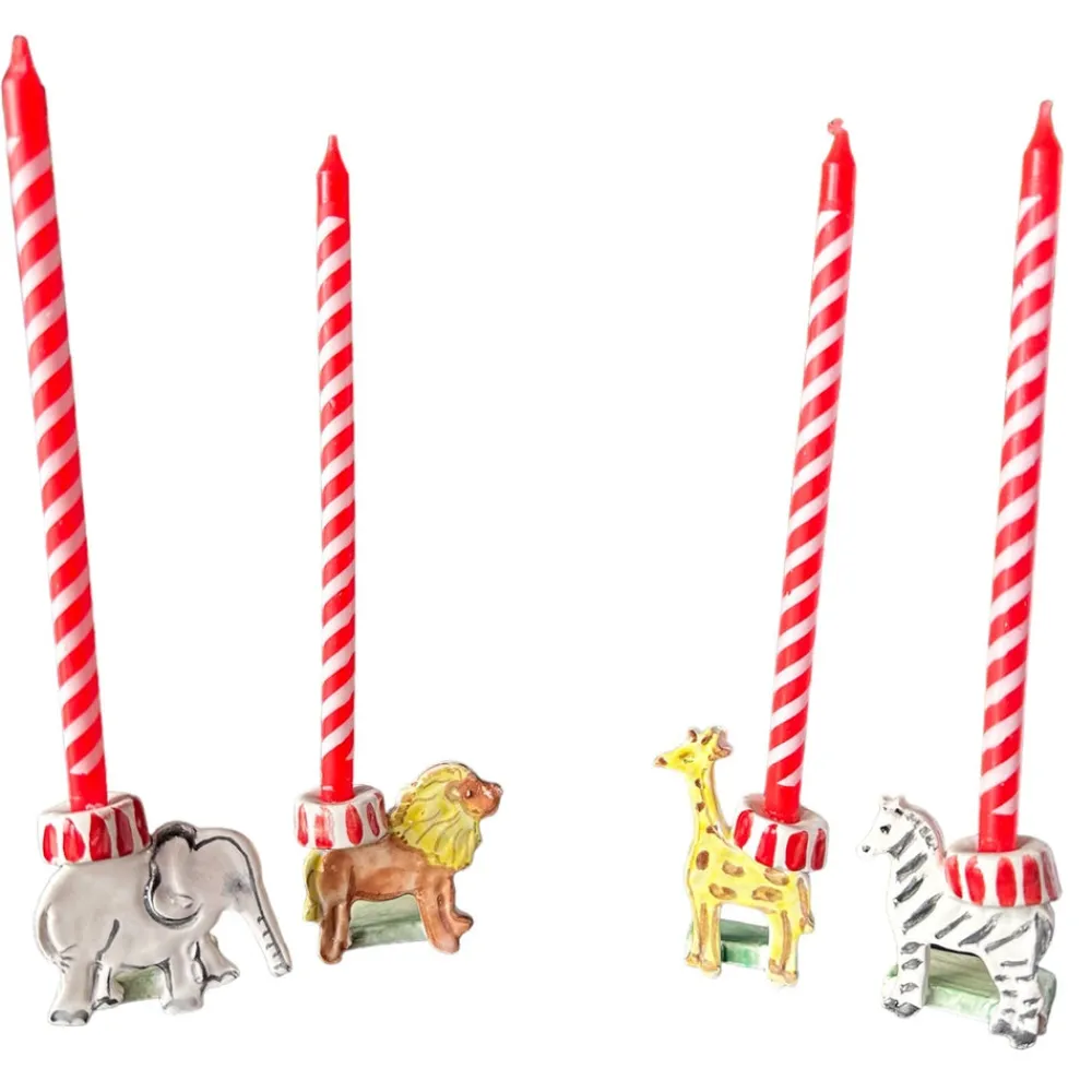 Tricia Lowenfield Dinnerware|Set of Animal Crackers Cake Toppers