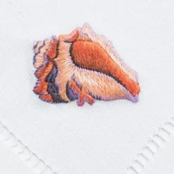 Henry Handwork Place Settings & Linens|Shell Blush Mixed Cocktail Napkin Set
