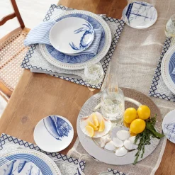 Caskata Dinnerware|Shells Canapé Plates Boxed, Set of 4