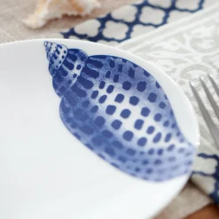 Caskata Dinnerware|Shells Canapé Plates Boxed, Set of 4