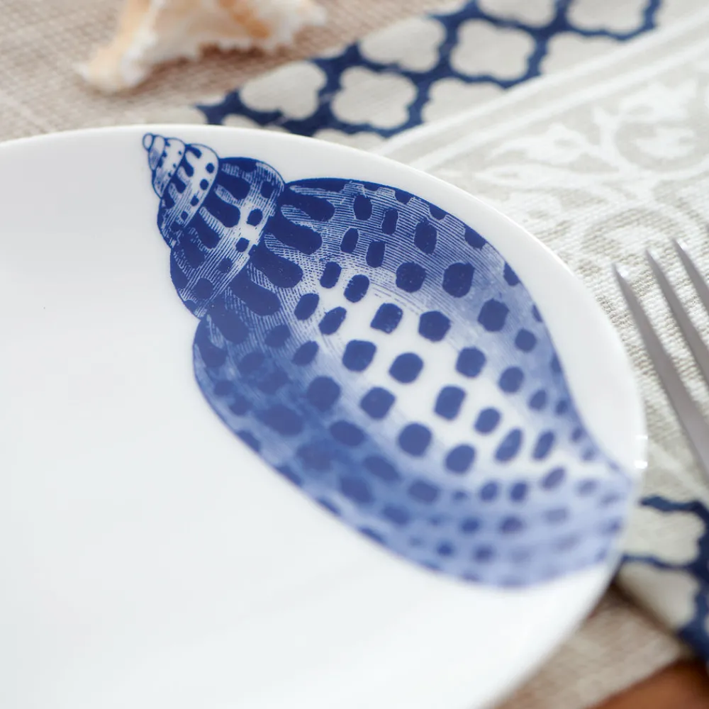 Caskata Dinnerware|Shells Canapé Plates Boxed, Set of 4