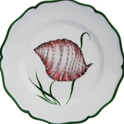 Este Ceramiche Dinnerware|Shells Dinner Plate in Multi, Set of 4
