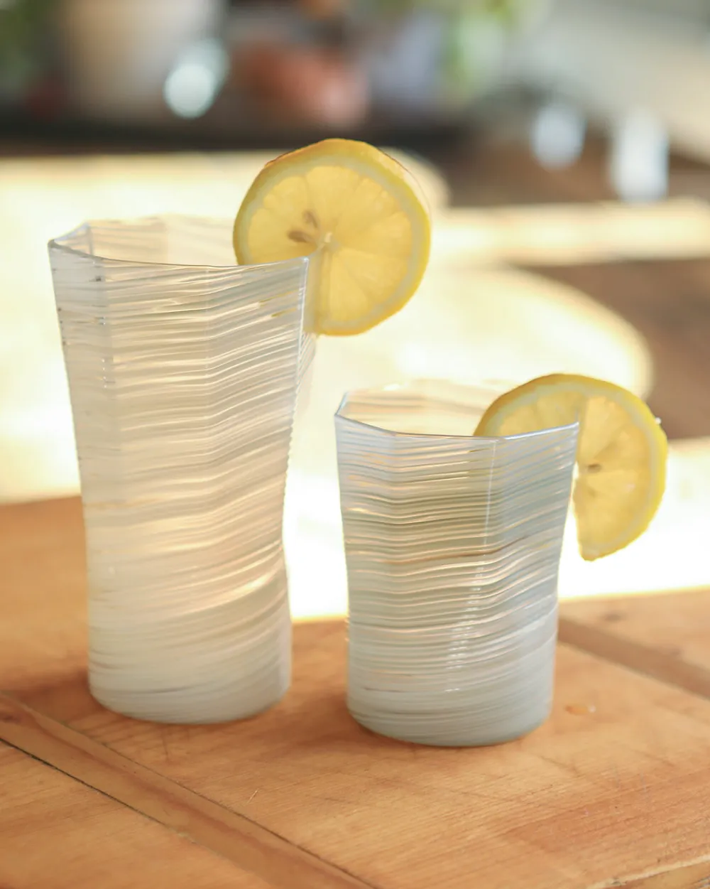 Craft Advisory Glassware|Short Hand Blown Tumbler in Grey, Set of 6